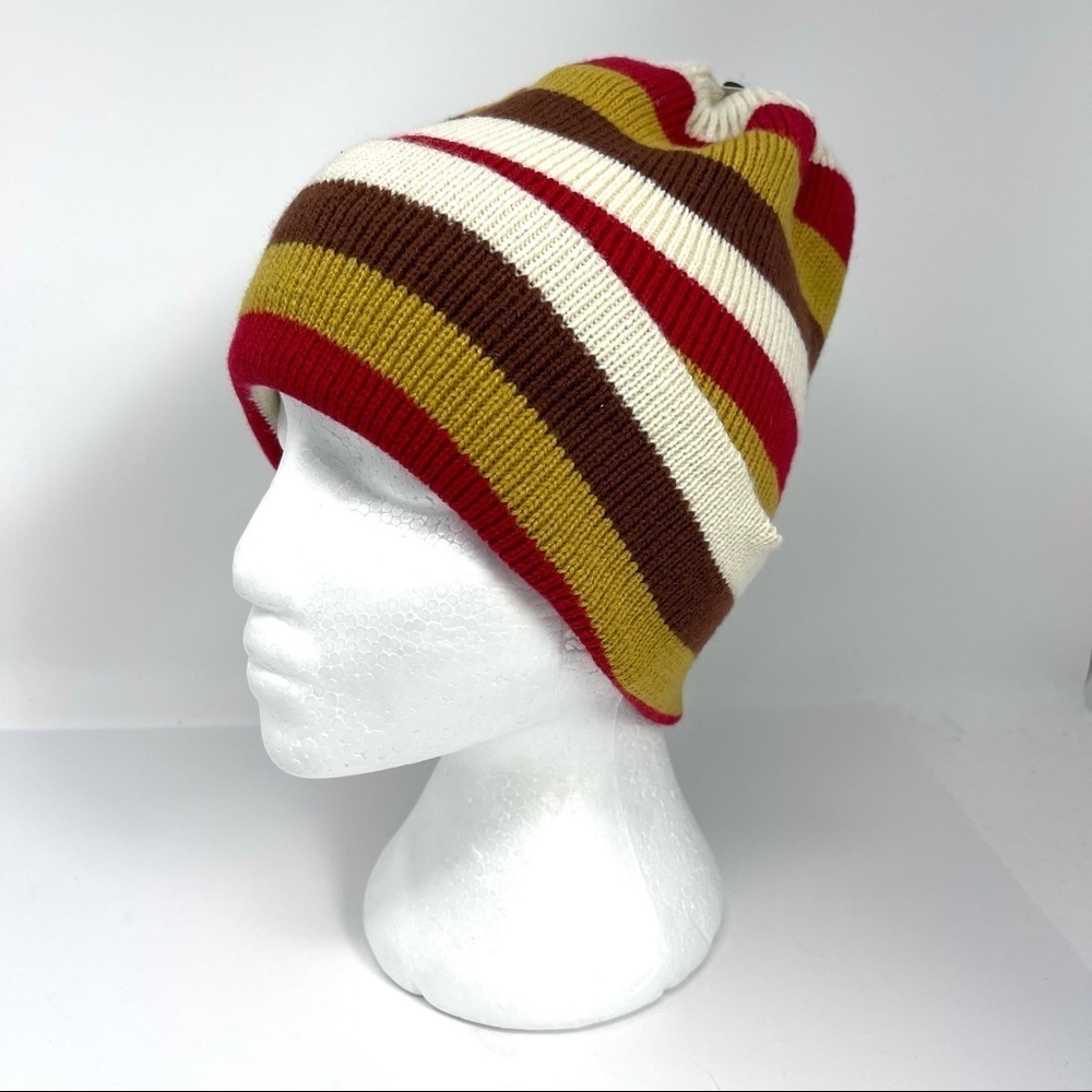 14th & Union Striped colorblock knit beanie